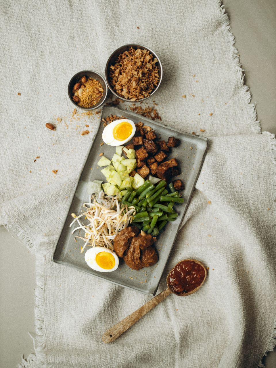 Gado Gado Met Tempeh En Zelfgemaakte Pindasaus Camperkeuken Nl