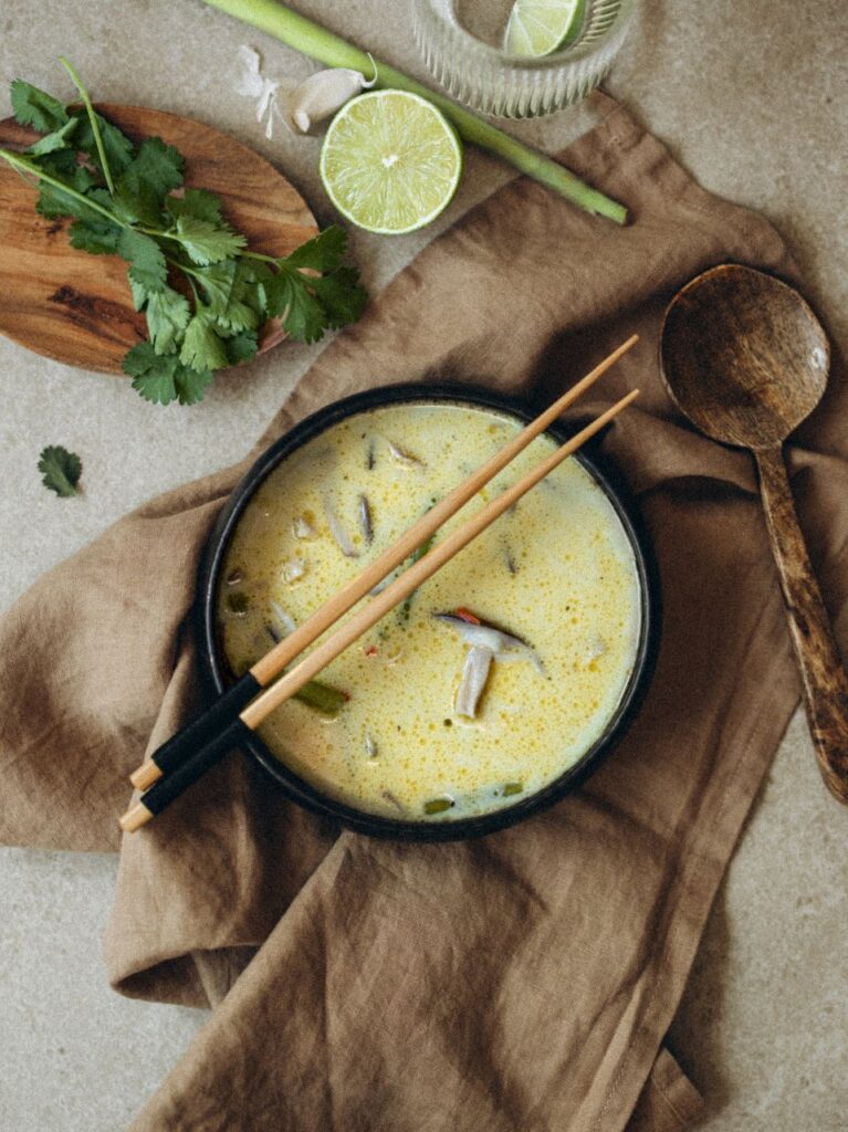 Tom Kha Kai soep met kip en kokos