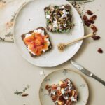 Smørrebrød met verschillende toppings