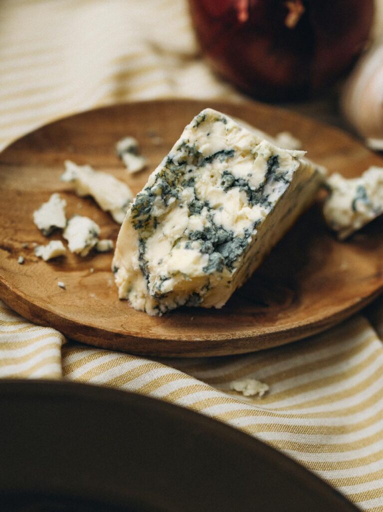 Risotto van orzo met paddenstoelen en blauwe kaas