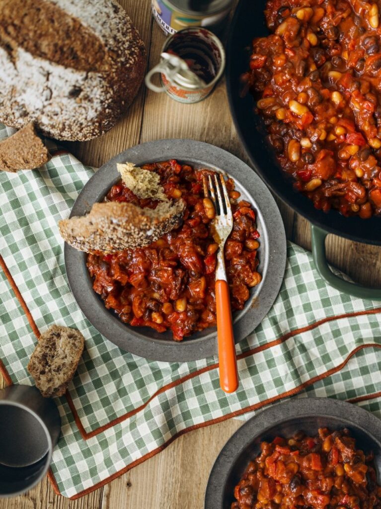 Bonenstoof met chorizo en paprika
